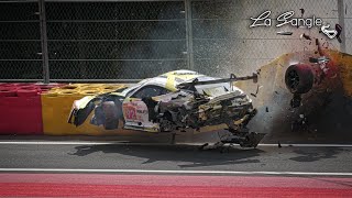 6 Hours of Spa 2024 Hyperpole  Huge Crash Alex Malykhin  Porsche 911 GT3 R LMGT3 [upl. by Ekoorb197]