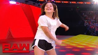 A WWE fan channels Carmella during TV break Raw Exclusive June 3 2019 [upl. by Tilla943]