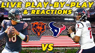 Chicago Bears vs Houston Texans  Live PlayByPlay amp Reactions [upl. by Kolodgie]