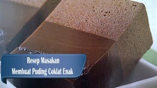 Resep dan Cara Membuat Puding Coklat Empuk [upl. by Huntington411]