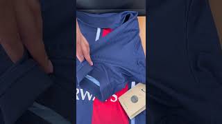 Unboxing Jersey PSG 2023  2024  MAILLOT PSG 23 24 PSG NIKE [upl. by Bland]