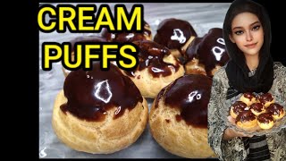 How to make easy Cream Puffs  Tashis Kitchen [upl. by Pantin]