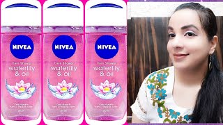 NIVEA WATERLILY SHOWER GEL REVIEWBest shower gel for womenbest body wash for women [upl. by Brandise962]