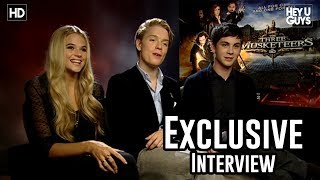 Logan Lerman Gabriella Wilde amp Freddie Fox  The Three Musketeers Exclusive Interview [upl. by Akinit]