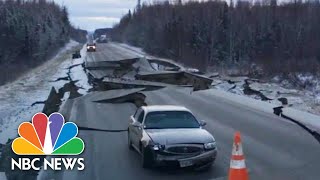 Witnesses Capture Violent Alaska Earthquake And Aftermath  NBC News [upl. by Swigart]