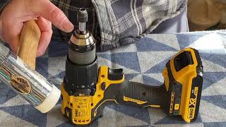 DEWALT CORDLESS DRILL CHUCK JAMMED [upl. by Sonahpets]