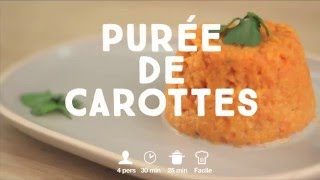 Purée de carottes simplissime  CuisineAZ [upl. by Franza]