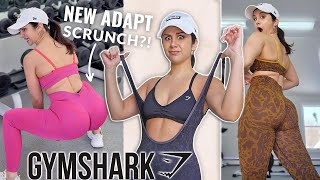 FINALLY THE BEST GYMSHARK SCRUNCH YET GYMSHARK ADAPT ANIMAL LEGGINGS TRY ON HAUL REVIEW gymshark [upl. by Haikan91]