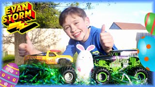 Monster Trucks Eggs and Bunny Rabbit Compilation [upl. by Wassyngton457]