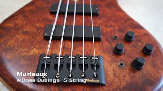 Marleaux MBass Bubinga Alder 2005  Bass Club Chicago [upl. by Brathwaite]