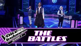 Hendrik amp Adelle amp Attha quotCinta Kitaquot  Battle Rounds  The Voice Kids Indonesia Season 3 GTV 2018 [upl. by Klayman]