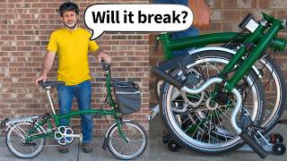 I Brutally Tested a 2000 Brompton Folding Bicycle [upl. by Ainigriv]