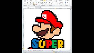 just using excel drawing super mario [upl. by Lobel37]