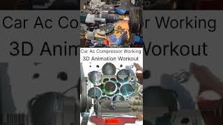 Car Ac Compressor Work carviralvideoautomobileairconditioneryoutubeshortsmechaniccompressor [upl. by Felizio212]