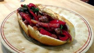 Sausage and Peppers  Italian Style  Recipe by Laura Vitale  Laura in the Kitchen Ep 73 [upl. by Arlinda189]