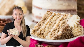 Irresistibly Buttery and Moist Butter Pecan Cake [upl. by Evalyn]