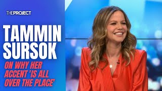 Tammin Sursok On Why Her Accent Is All Over The Place [upl. by Yenittirb]