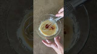 Recette  Vinaigrette crémeuse moutarde et miel shorts food recette [upl. by Arrat]