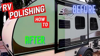 RV Polishing How To  Bringing a Tear Drop Trailer Back to Life with 3M PerfectIt Gelcoat Polish [upl. by Ninnahc756]