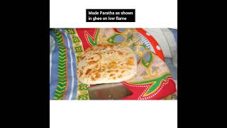 Square Shape Chicken Paratha Subscribe my Channel For Full Recipe [upl. by Sidalg]