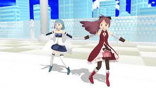 mmd The World Hasnt Even Started Yet kyoko sakura sayaka miki [upl. by Ekaj254]