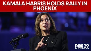 Kamala Harris holds rally in Phoenix  FOX 29 News Philadelphia [upl. by Ahsin]