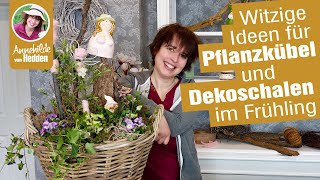 Wie Blumenkübel Balkonkästen und Pflanzschalen lange halten Frühlingsdeko  witzige DIY Ideen [upl. by Marris970]