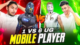 1 vs 6 Mobile Player📱Using Aimbot 🤔❓ Garena Free Fire [upl. by Brynna]