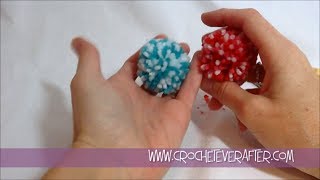 Multi Colored Pom Pom Tutorial [upl. by Butte258]