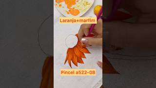 Combinação de cor para o tom Laranja art pinturaemtecido pinturafacil pintura diy tutorial [upl. by Ardnovahs]