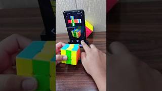 How to solve a twisted cube by app shorts [upl. by Airemaj]