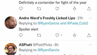 Ryan Garcia “wood vs conlan is one of the greatest fights ever” [upl. by Ennail682]