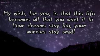 My Wish  lyrics by Rascal Flatts [upl. by Enniotna547]