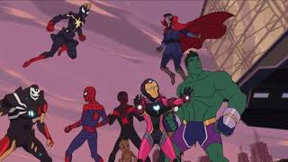 Venomized avengers vs SpiderMan and his team marvels spiderman [upl. by Ojimmas]