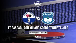 Tennistavolo A2M  TT SassariAON Milano Sport Tennistavolo 42 [upl. by Seuguh]