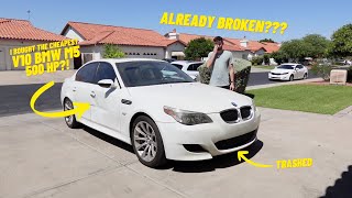 I Bought The CHEAPEST V10 BMW M5 In The Country  And Its Already BROKEN [upl. by Mirabelle]