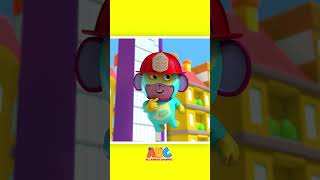 🚒Fire Fighter Truck Song with the Superhero🦸🏼‍♂️ shorts youtubeshorts firefighter kidssongs [upl. by Ateerys760]