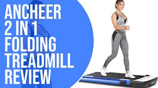 Ancheer 2 in 1 Folding Treadmill Review Pros and Cons of Ancheer 2 in 1 Folding Treadmill Review [upl. by Enwahs860]