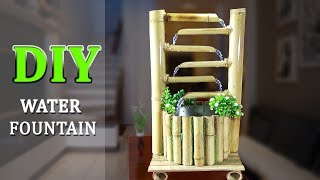 How to Make WONDERFUL BAMBOO WATER FOUNTAIN very easy [upl. by Elaynad]