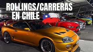 RollingsCarreras En Chile…Mustang Gt vs Toyota Supra [upl. by Zorine]