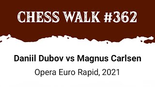 Daniil Dubov vs Magnus Carlsen • Opera Euro Rapid 2021 [upl. by Nylassej]