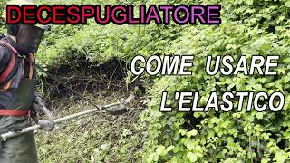 Decespugliatore Spalleggiato COME USARE LELASTICO [upl. by Kunin341]