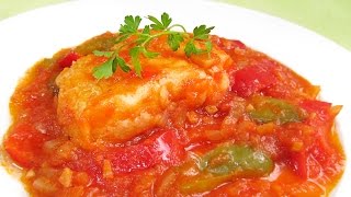 Bacalao con Tomate fácil y delicioso [upl. by Sewell]