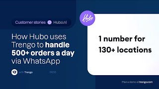 How Hubo uses Trengo to handle more than 500 orders a day via WhatsApp [upl. by Leirvag]