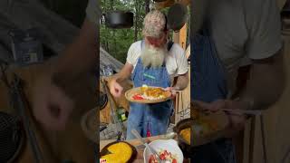 Deer meat stew 🦌 cooking deer outdoorcooking foodshorts recipe food chef hunting hunter [upl. by Millisent]