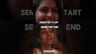 Semester start🥹 semester end💔 viralvideo funny semester aktu collegelife youtubeshorts live [upl. by Ress]