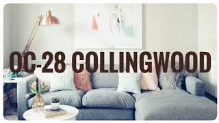 MODERN GRAY WALL COLOR  Benjamin Moore Collingwood  Interior Design 2020 [upl. by Ennoitna32]