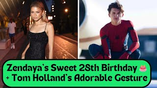 Zendaya Celebrates Her 28th Birthday with Adorable Childhood Throwback amp Moments with Tom Holland [upl. by Sueahccaz]