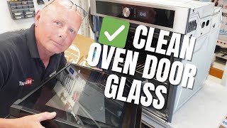 How To Clean Inside An Oven Door Glass Or Replace Oven Hinges  Hotpoint Ariston amp Whirlpool Ovens [upl. by Akihsal]