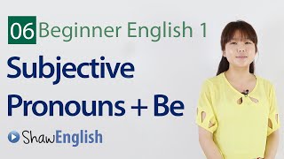 English Grammar Subjective Pronouns  Be Verb [upl. by Ozmo]